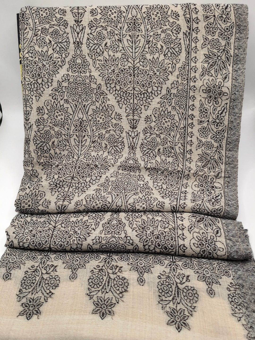 Extremely Soft Pashmina Kani Shawl With Khadi Pattern