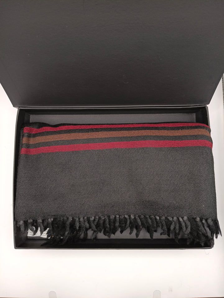 Premium Quality Stripped Black Pure/High Grade 48 Fiber Shawl