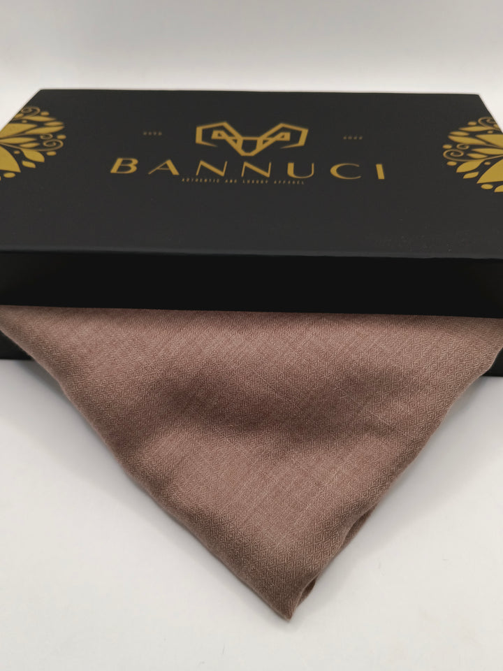 Premium Quality Extremely Soft Pure Toosh Brown Shawl With Chashme Bulbul Design