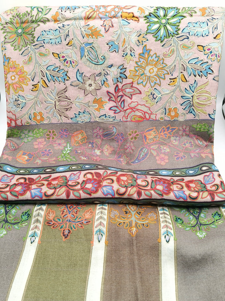 Kalmkar Shawl With Machine Ari Work