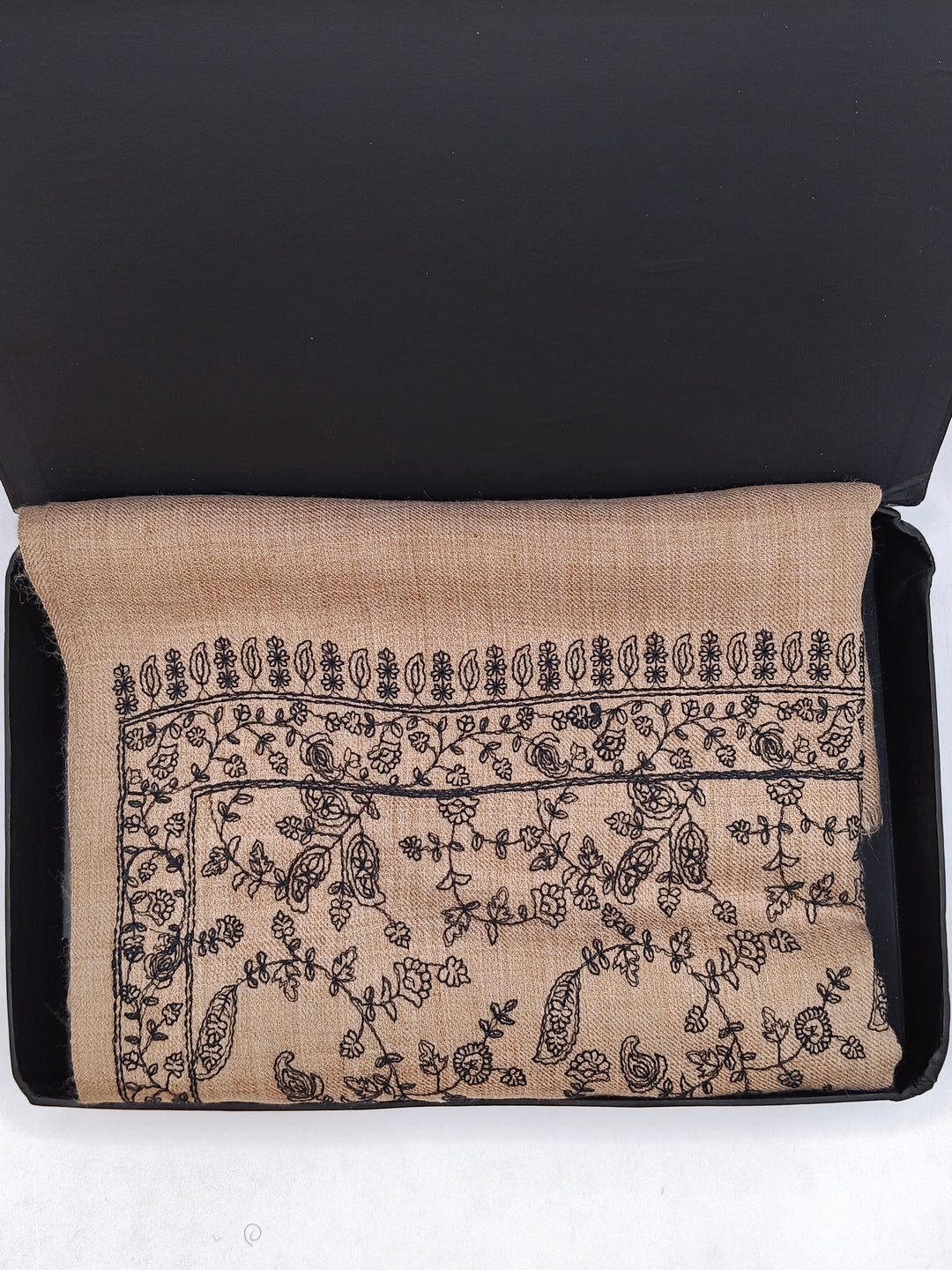 Premium Quality  Embroidered Pashmina Cashmere Shawl