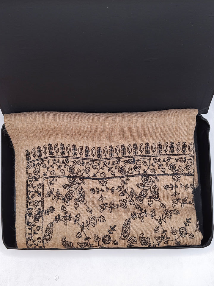 Premium Quality  Embroidered Pashmina Cashmere Shawl