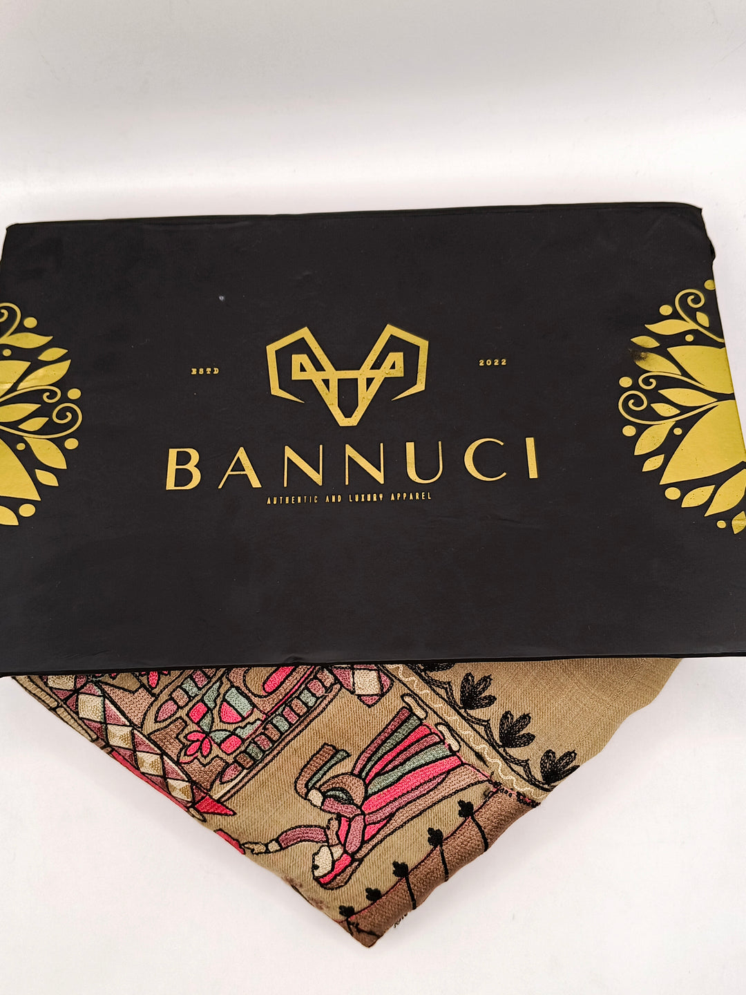 Premium Quality Mix Embroidered Pashmina Cashmere Shawl
