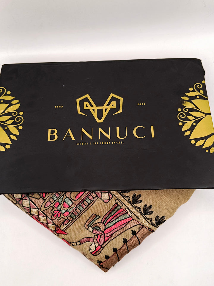 Premium Quality Mix Embroidered Pashmina Cashmere Shawl