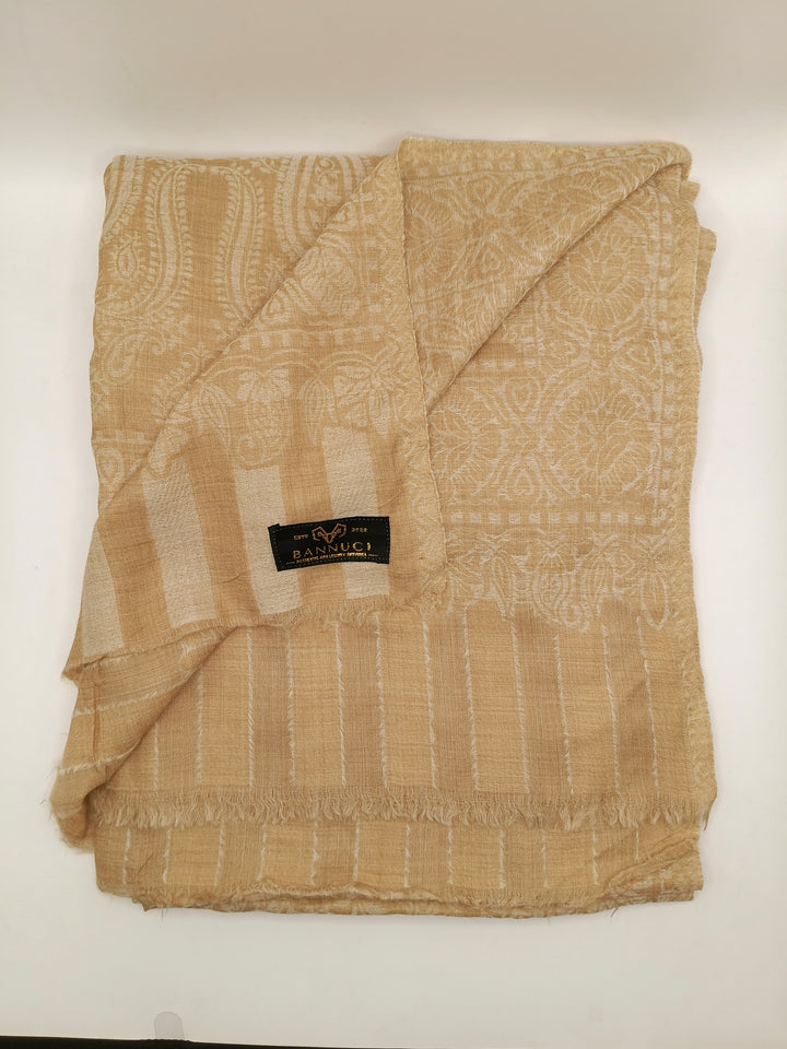 Extremely Soft Pashmina Kani Shawl With Khadi Pattern