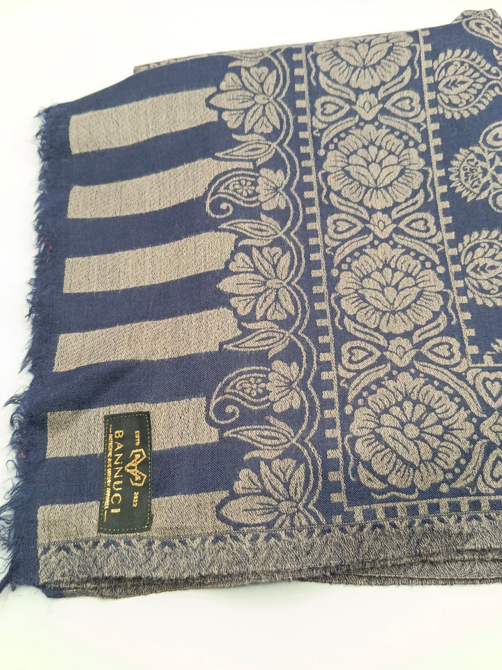 Extremely Soft Pashmina Kani Shawl With Khadi Pattern