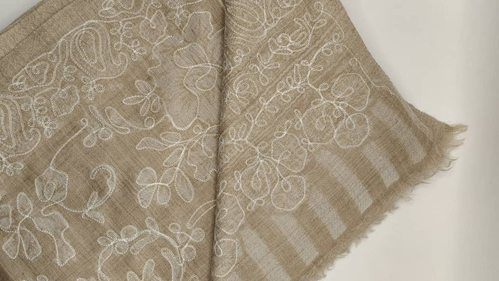 Premium Quality Embroidered Pashmina Cashmere Shawl
