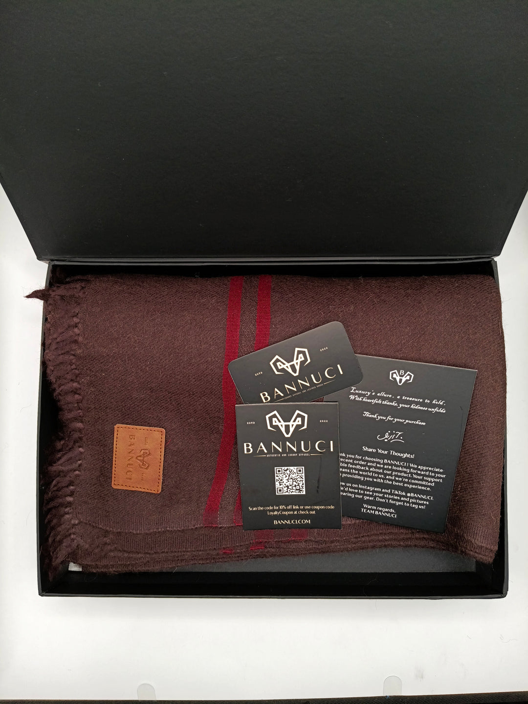 Premium Quality Stripped Coffee ColorPure/High Grade 48 Fiber Shawl