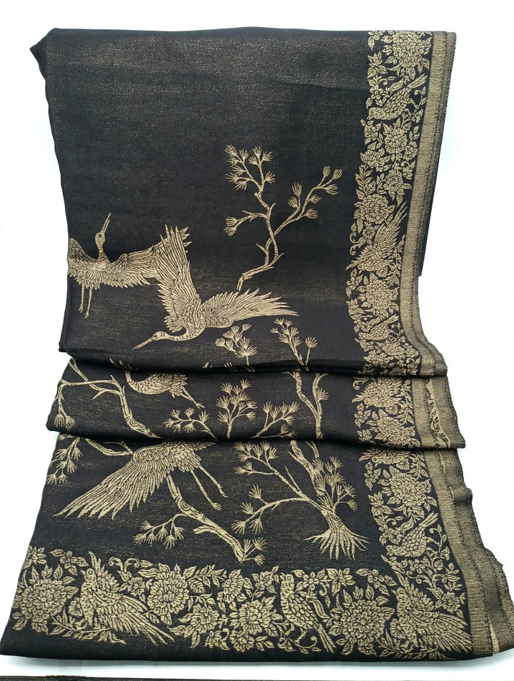 Premium Quality Reversible Moonlight Metallic Weave Shawl