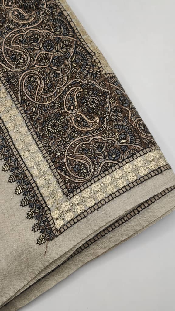 Premium Quality Embroidered Pashmina Cashmere Shawl