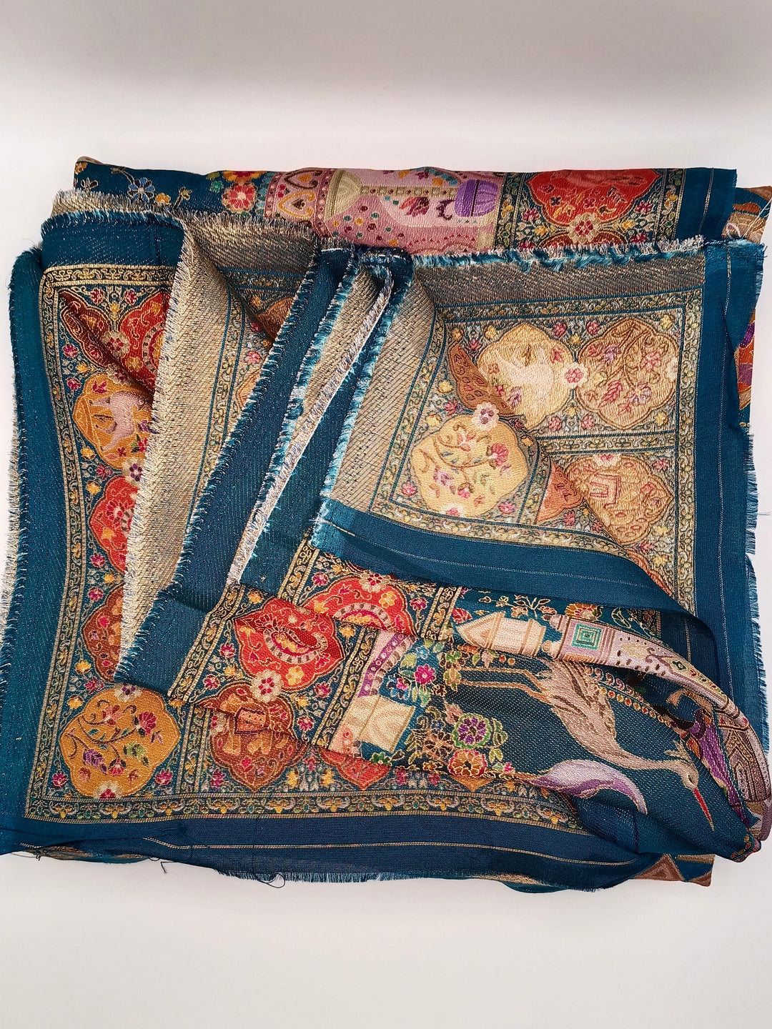 Premium Quality  Multi Mix Color kani Silk Pashmina  Shawl