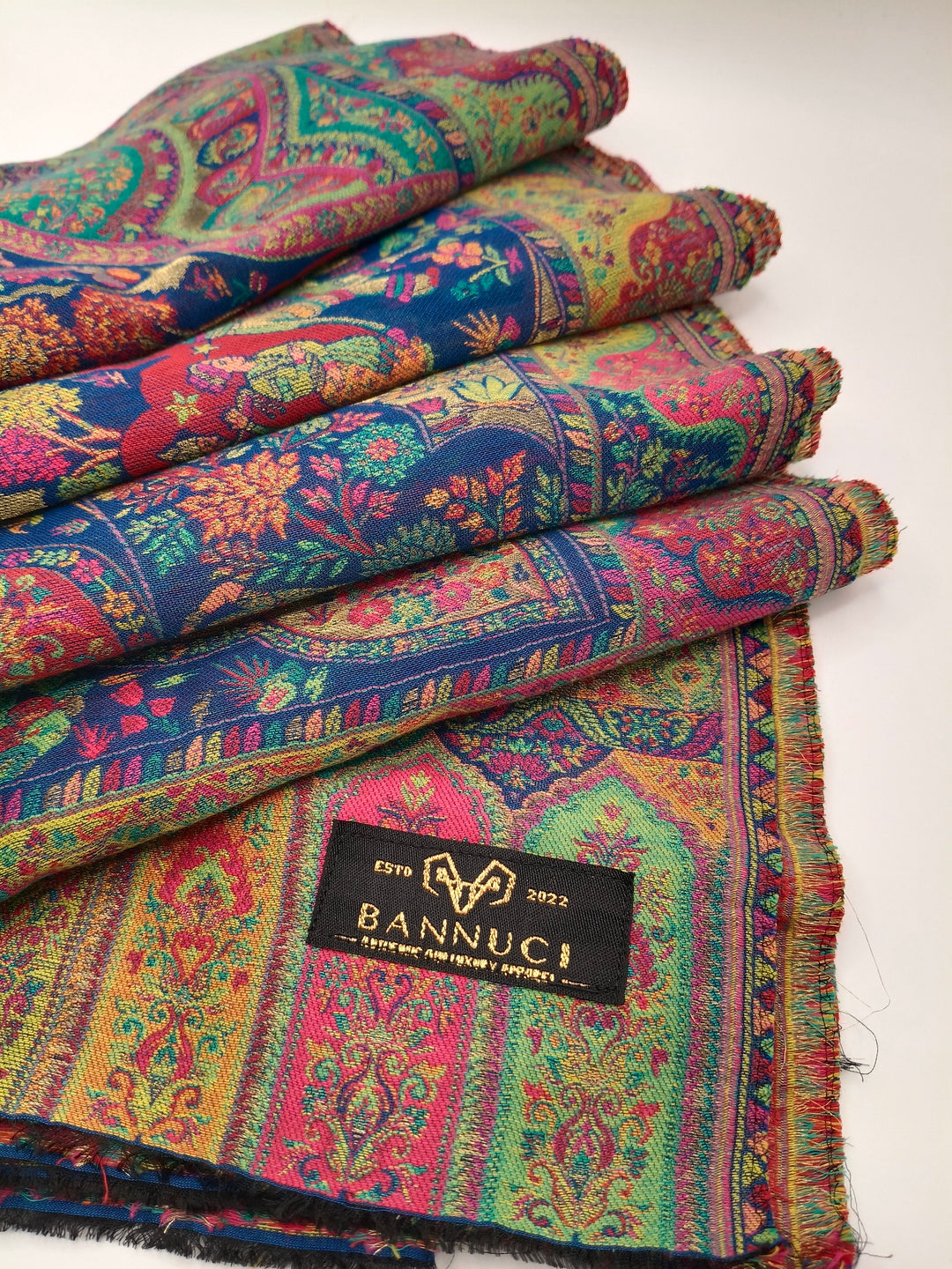 Premium Quality And Extremely Soft Moonlight  Multi Color  kani Pashmina Cashmere Shawl