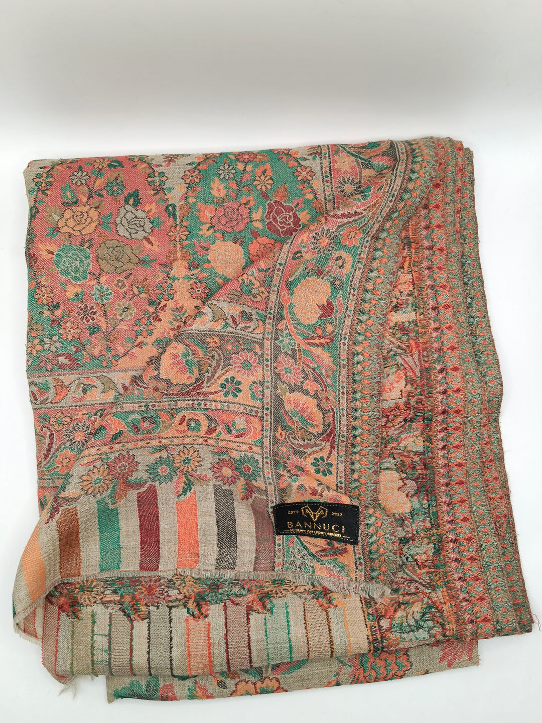 Premium Quality Extremely Soft Multicolor Pashmina Kani Shawl