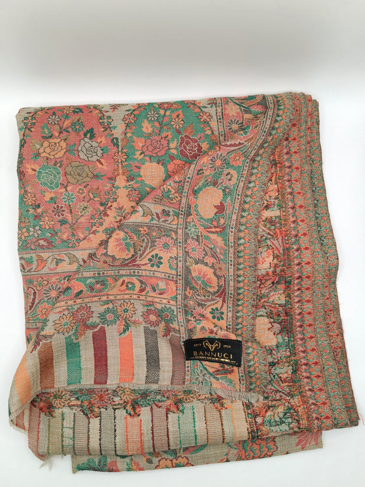 Premium Quality Extremely Soft Multicolor Pashmina Kani Shawl