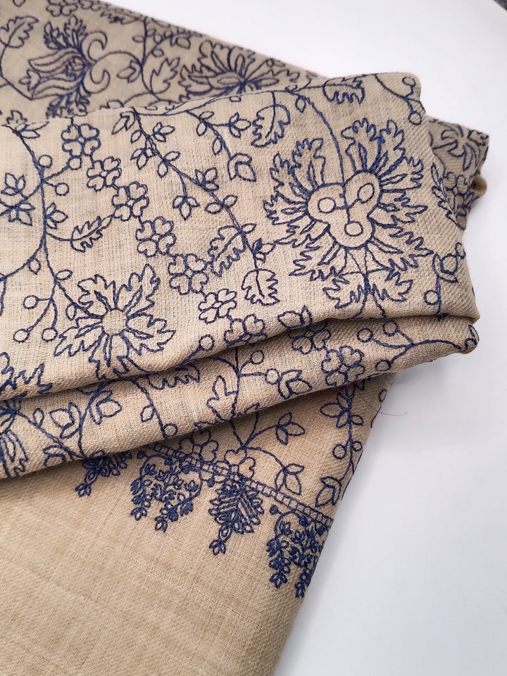 Premium Quality  Embroidered Pashmina Cashmere Shawl