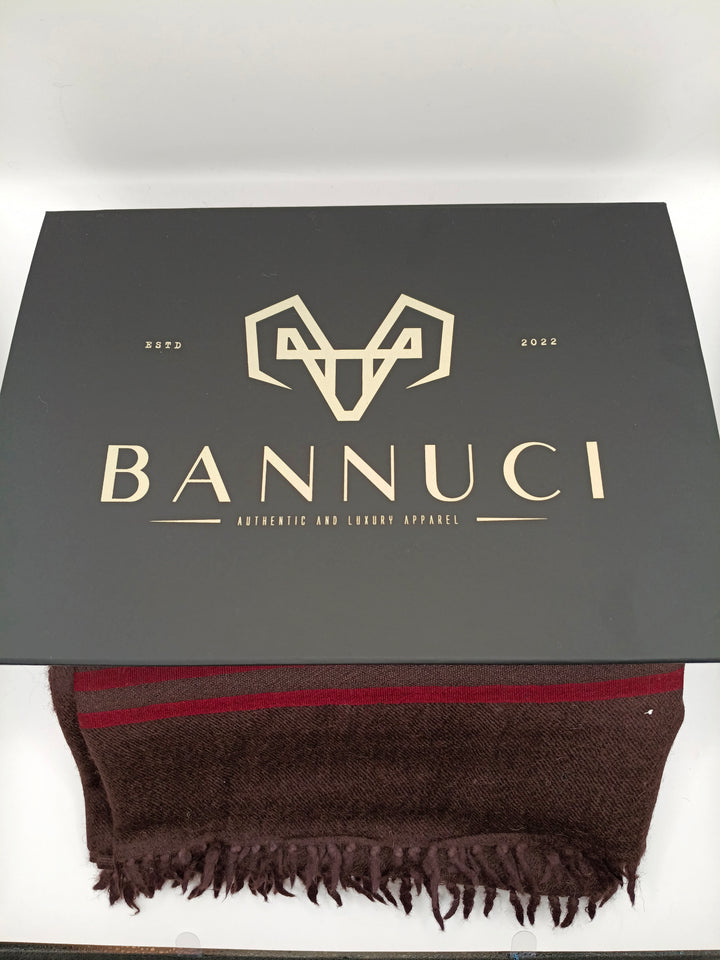 Premium Quality Stripped Coffee ColorPure/High Grade 48 Fiber Shawl