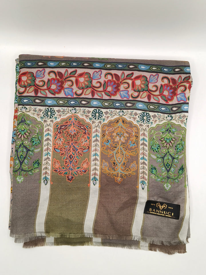 Kalmkar Shawl With Machine Ari Work