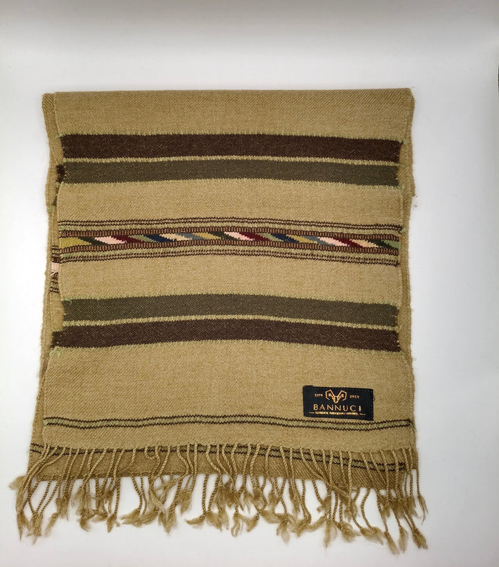 Premium And Soft Dark Brown Stripped Design Muffler