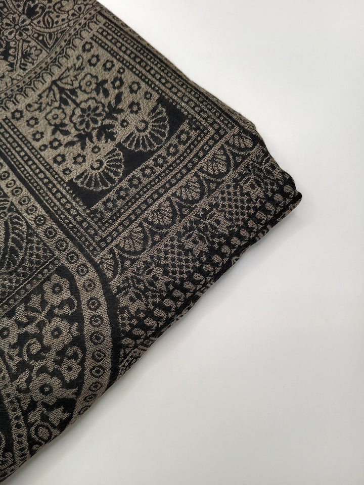 Extremely Soft Pashmina Kani Shawl With Khadi Pattern