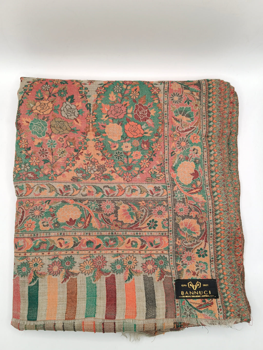 Premium Quality Extremely Soft Multicolor Pashmina Kani Shawl