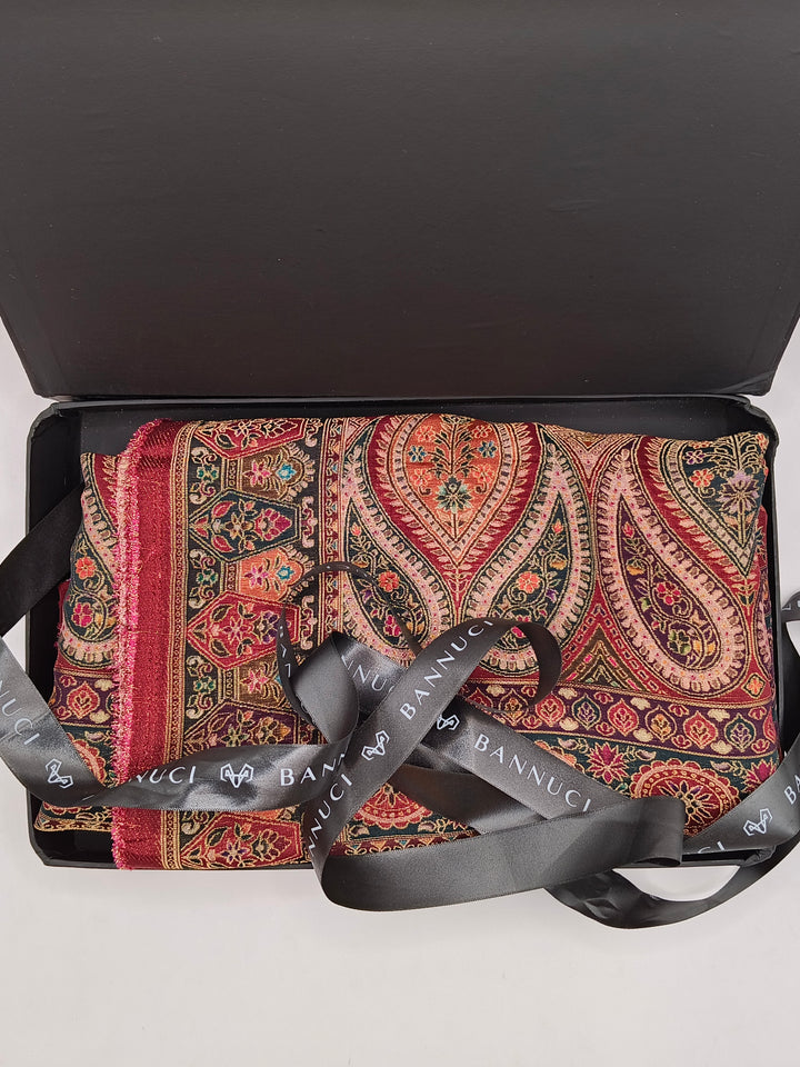 Premium Quality  Multi Mix Color kani Silk Pashmina  Shawl