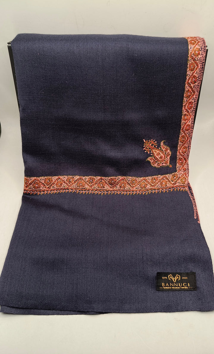 Hand Embroidered Original Toosh Shawl With Border