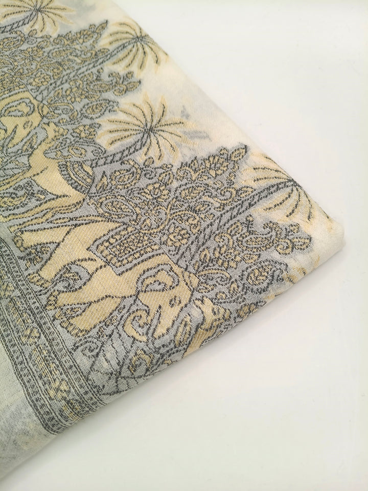 Toosh Kani Shawl With Khadi Pattern