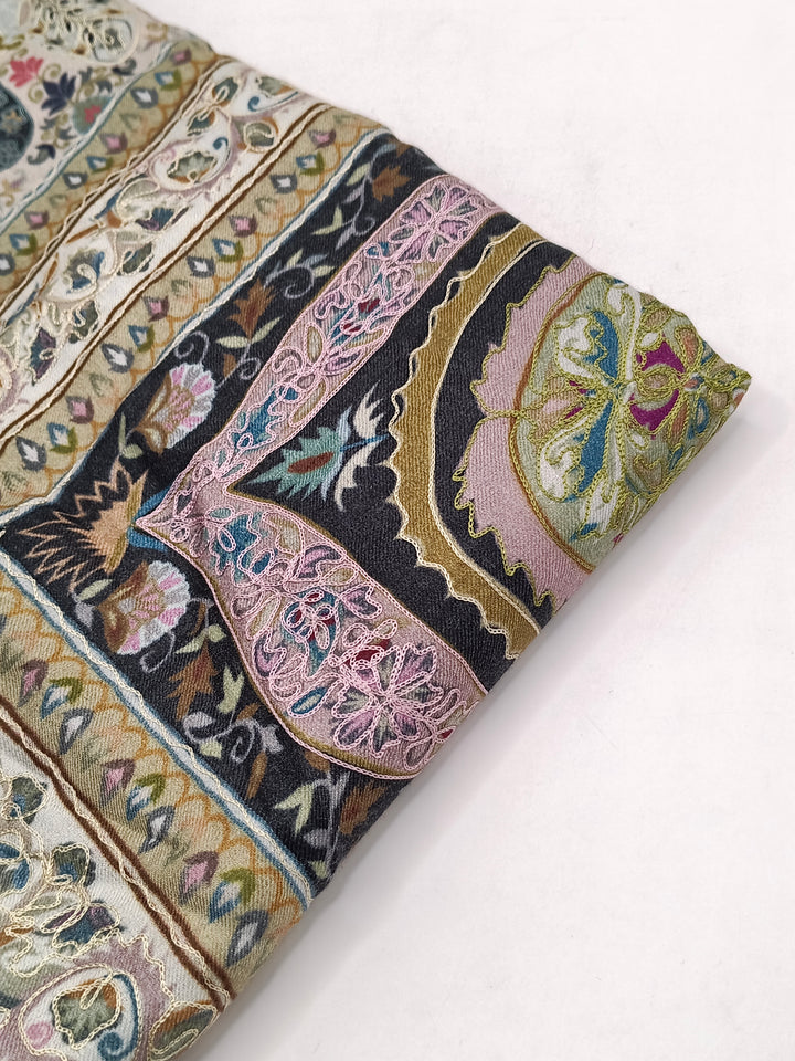 Premium Quality Kalmkar Shawl With Machine Ari Work