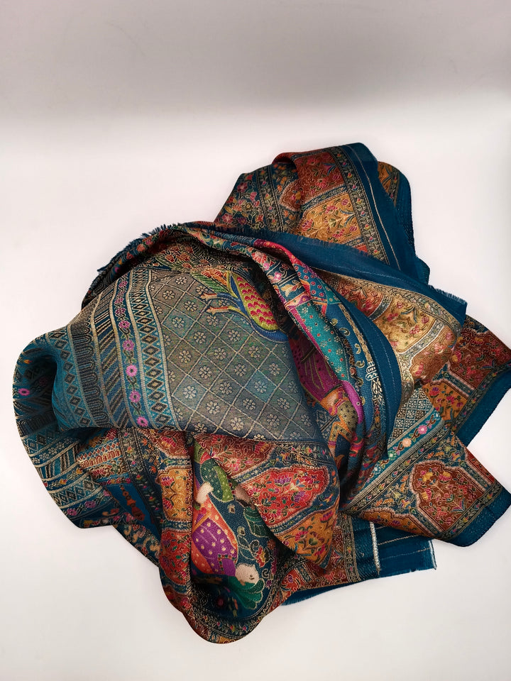 Premium Quality Dark Multi Color kani Pashmina  Shawl