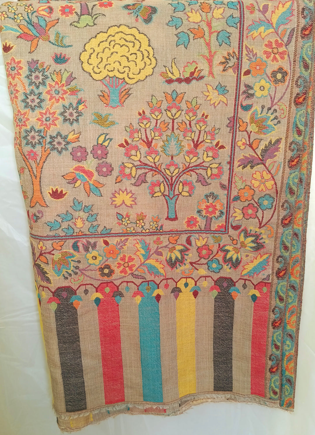 Premium Quality Extremely Soft kani Pashmina Cashmere Shawl