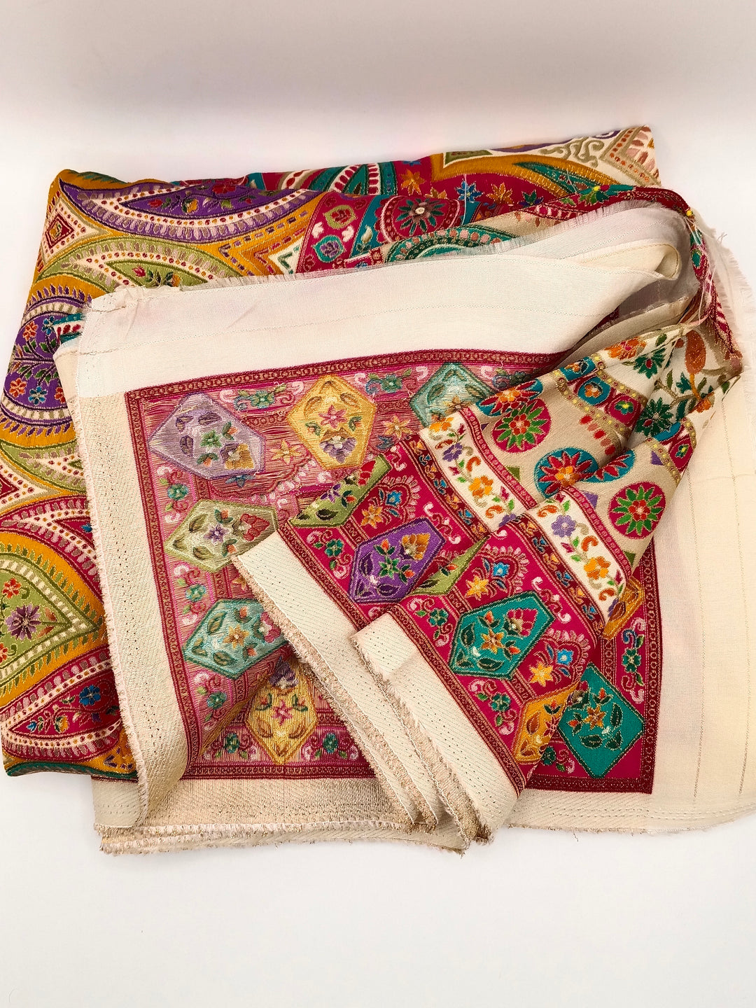 Premium Quality  Multi Color kani Silk Pashmina  Shawl