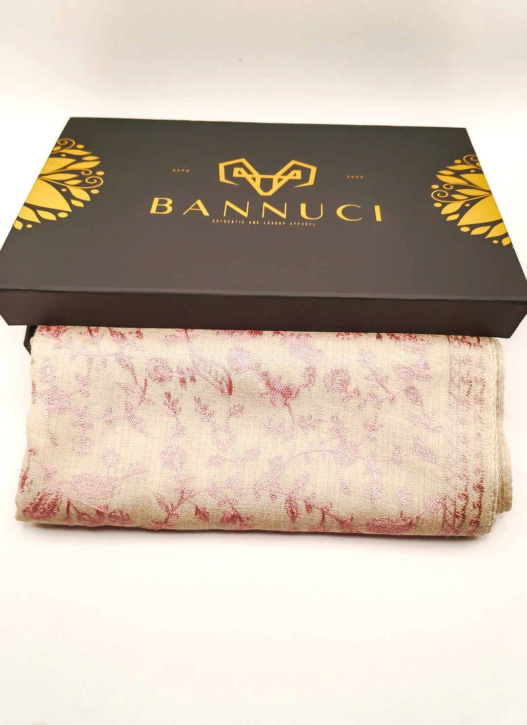 Premium Quality Embroidered Pashmina Cashmere Shawl With Ari Work