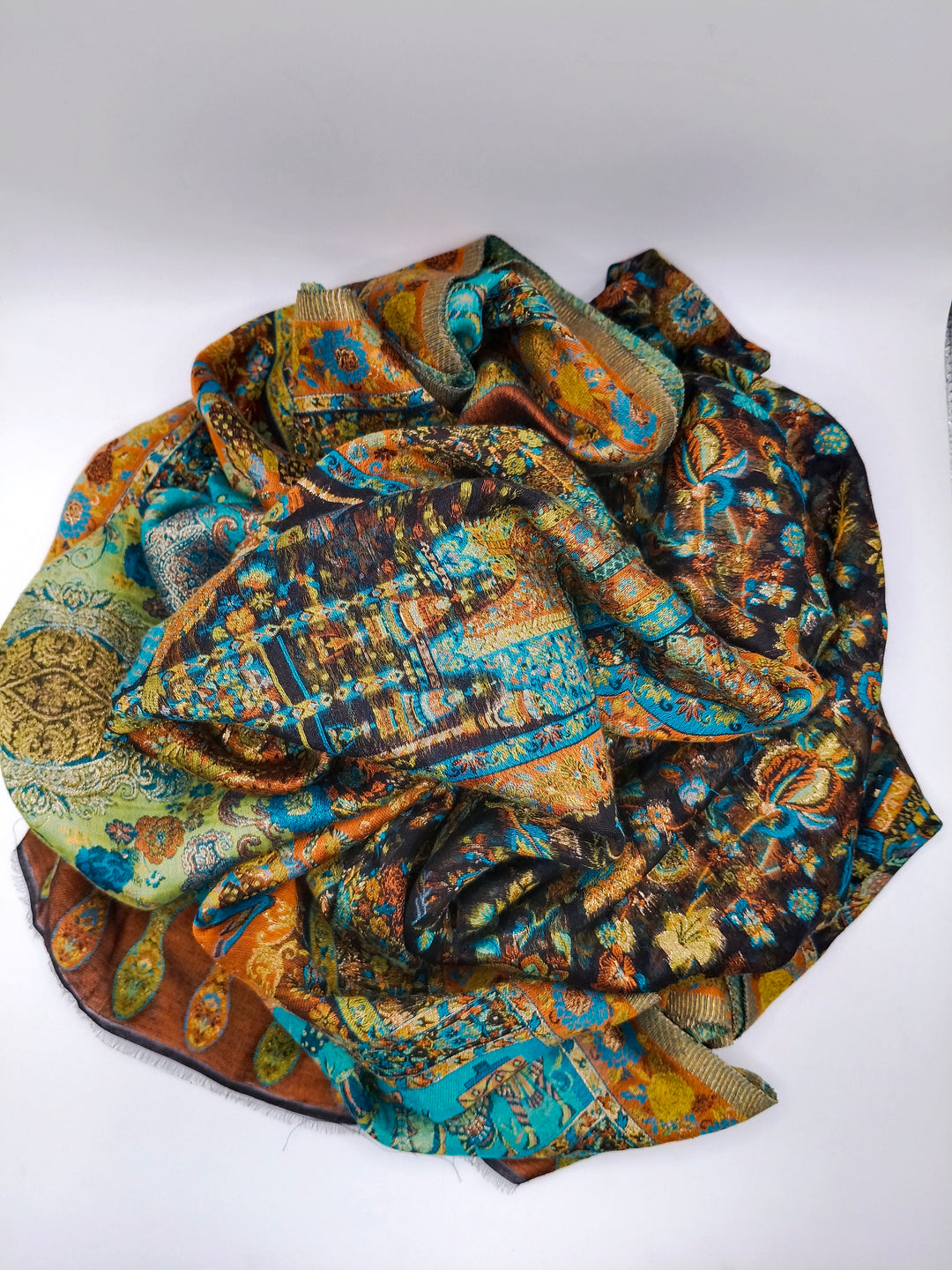Premium Quality Light Weight Multi Color kani Silk   Shawl