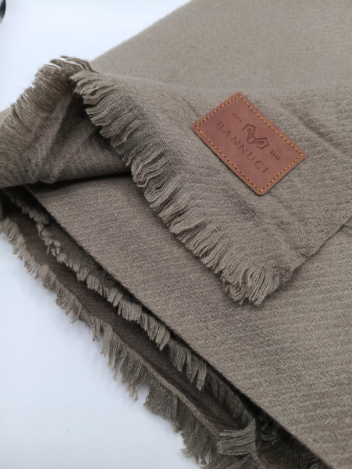 Premium Quality Extremely Soft Clay Colored Pashmina / Cashmere Shawl