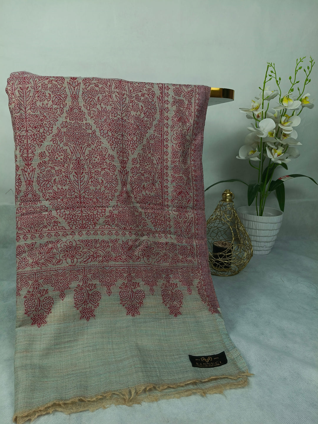 Premium Quality Extremely Soft Pashmina Kani Shawl