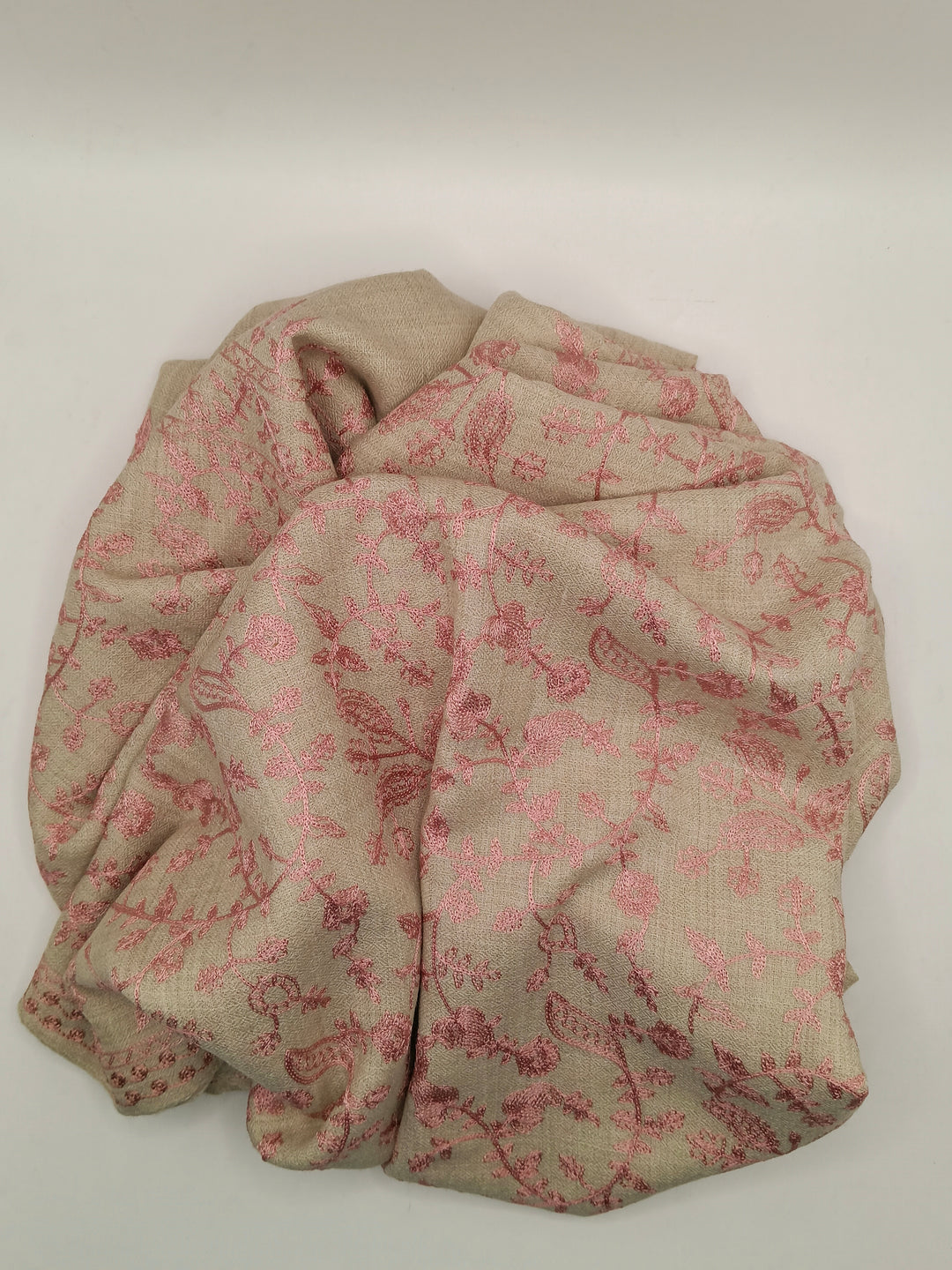 Premium Quality Embroidered Pashmina Cashmere Shawl With Ari Work