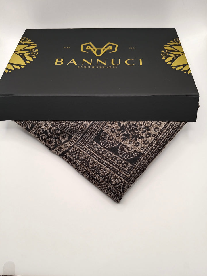 Extremely Soft Pashmina Kani Shawl With Khadi Pattern