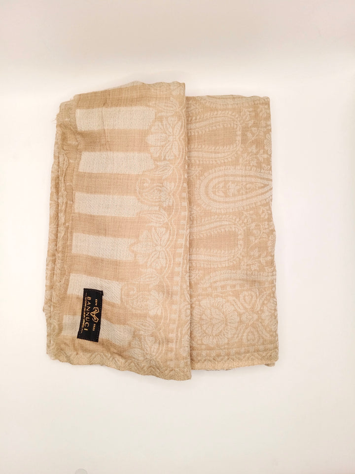 Extremely Soft Pashmina Kani Shawl With Khadi Pattern