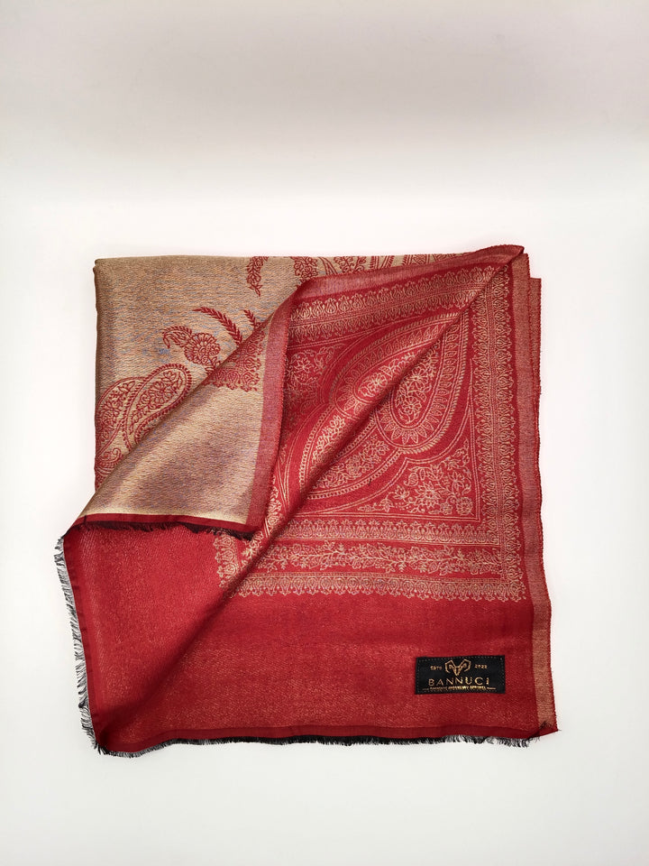 Premium Quality Reversible Moonlight Metallic Weave Shawl