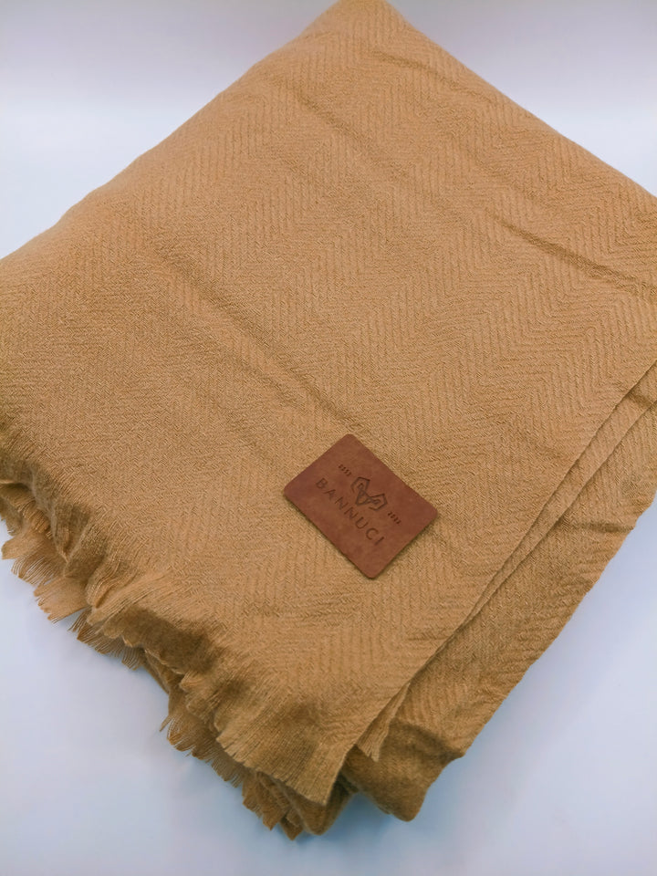 Premium Quality Extremely Soft Skin Yellow Pashmina / Cashmere Shawl