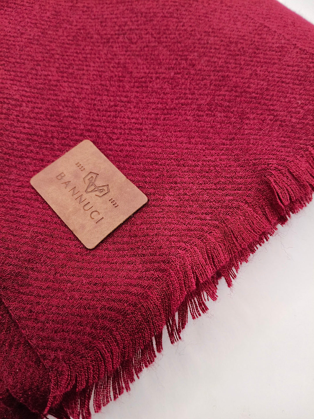 Premium Quality Extremely Soft Cherry Red Pashmina Cashmere Shawl