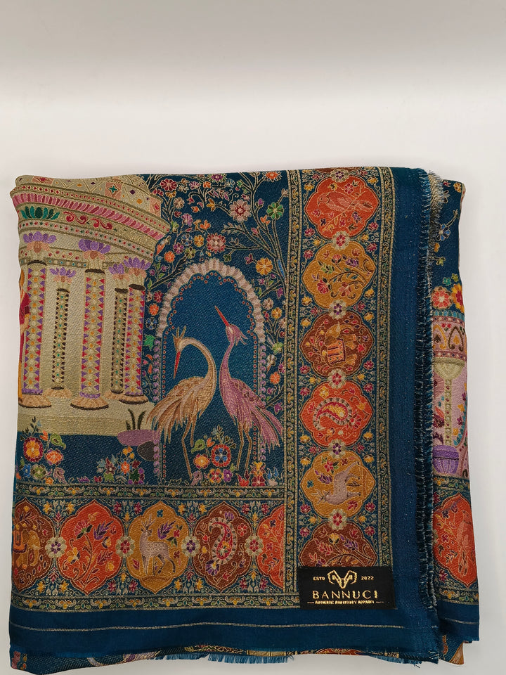 Premium Quality  Multi Mix Color kani Silk Pashmina  Shawl