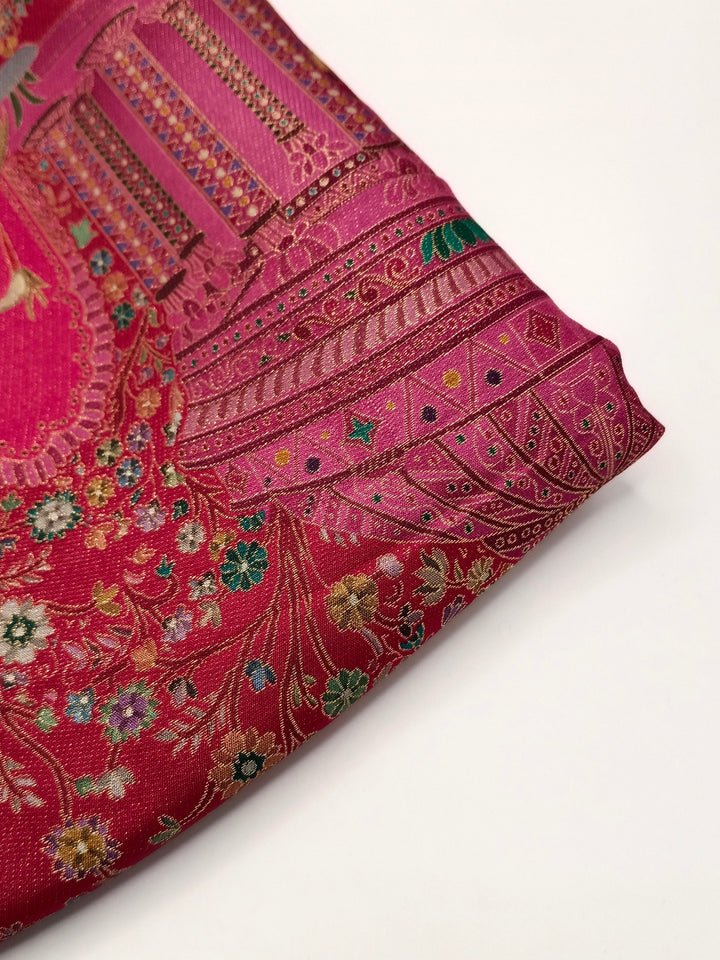 Premium Quality Maroon kani Silk Pashmina  Shawl