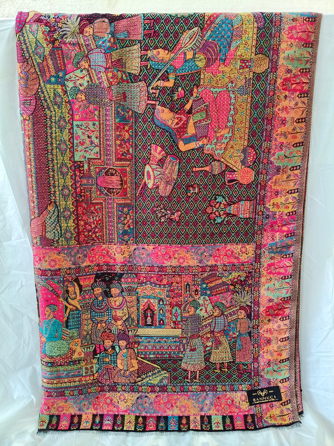 Premium Quality Extremely Soft kani Pashmina Cashmere Shawl