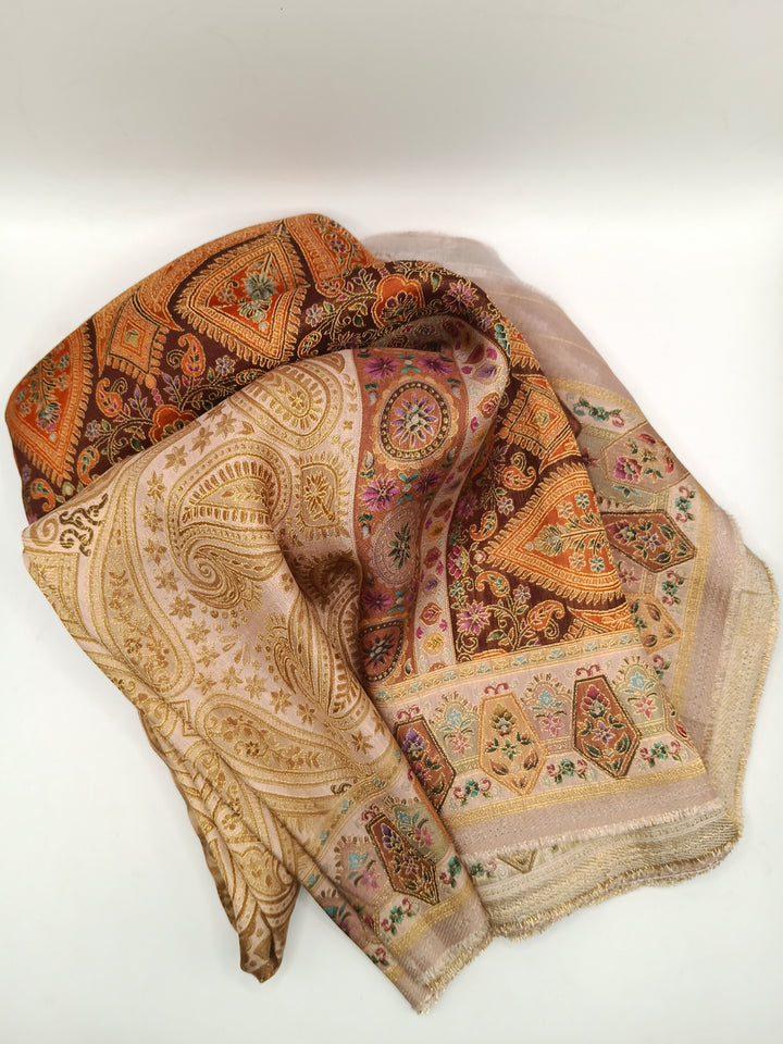 Premium Quality Light Weight Multi Color kani Silk Pashmina  Shawl