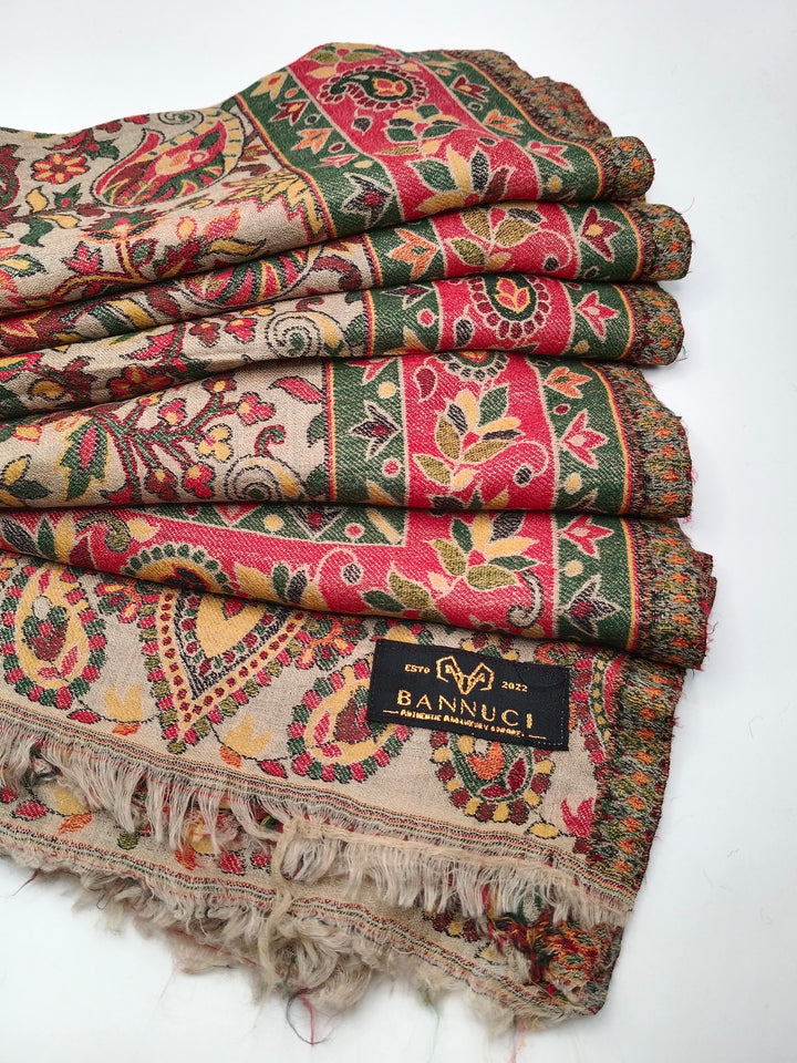 Premium Quality Extremely Soft Multicolor Pashmina Kani Shawl