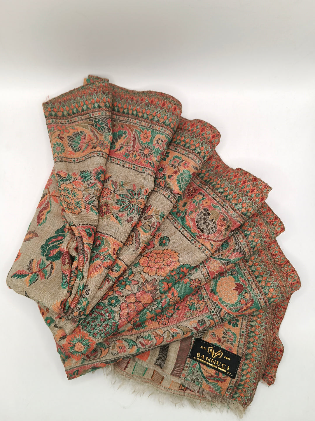 Premium Quality Extremely Soft Multicolor Pashmina Kani Shawl