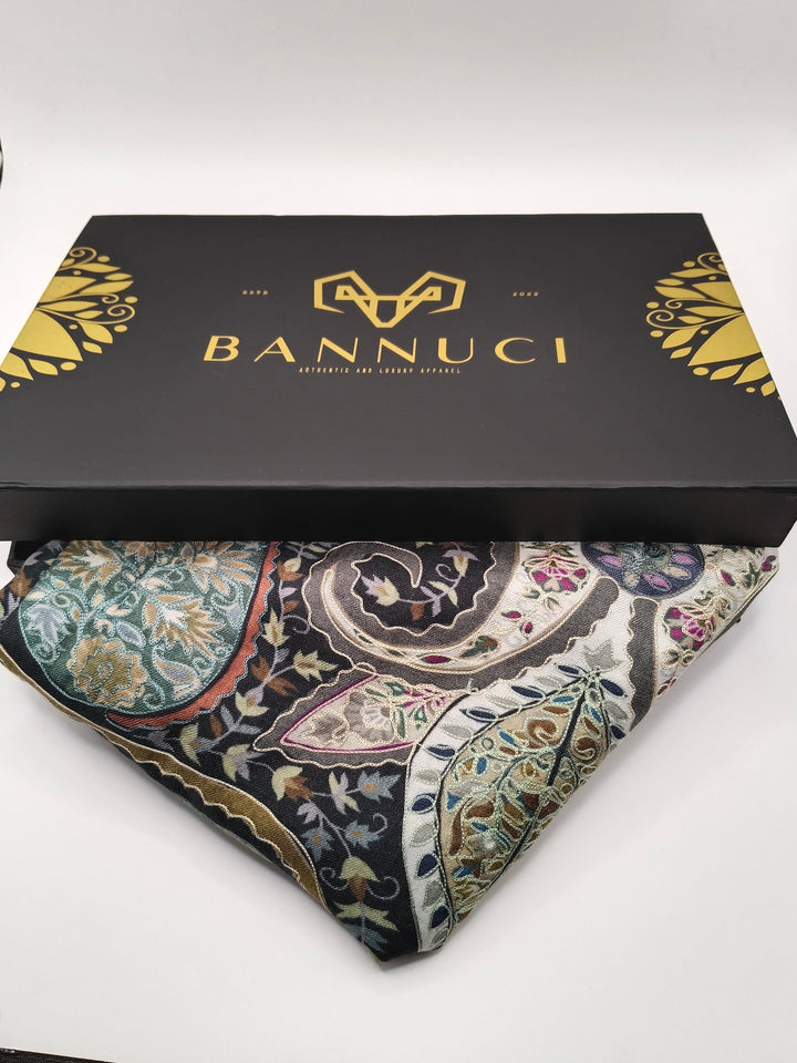 Premium Quality Kalmkar Shawl With Machine Ari Work