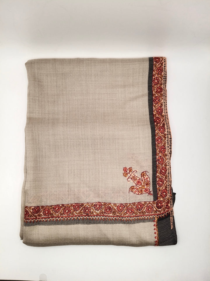Hand Embroidered Original Toosh Shawl With Border
