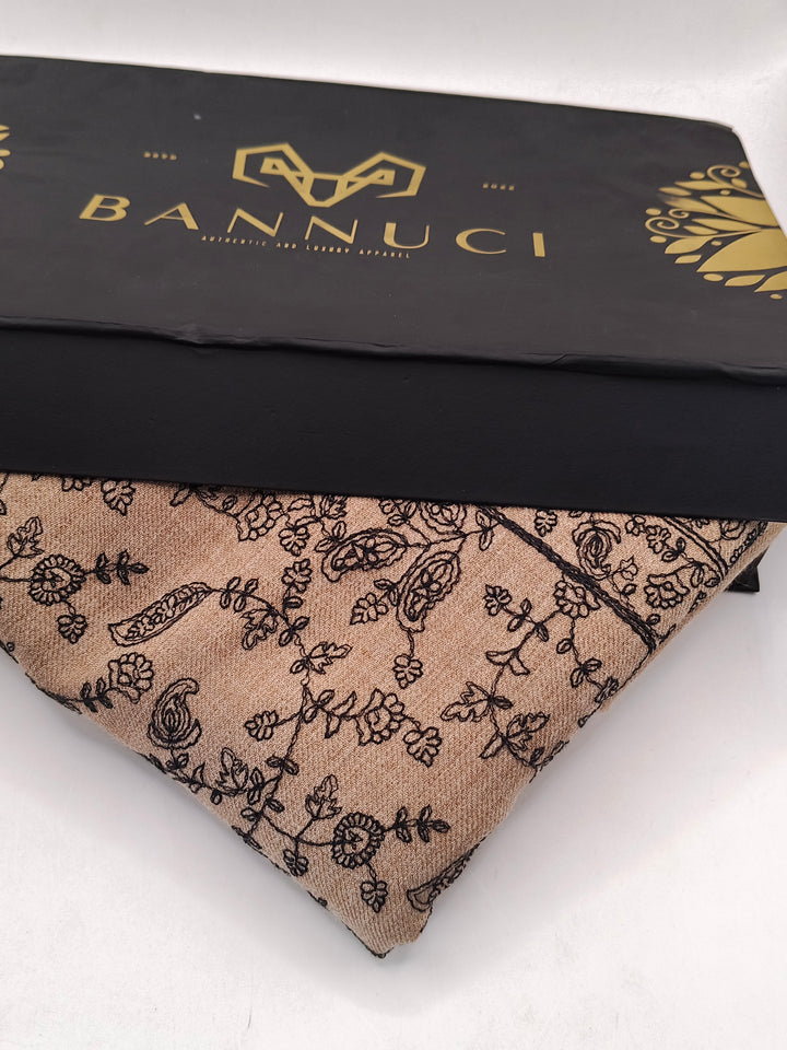 Premium Quality  Embroidered Pashmina Cashmere Shawl